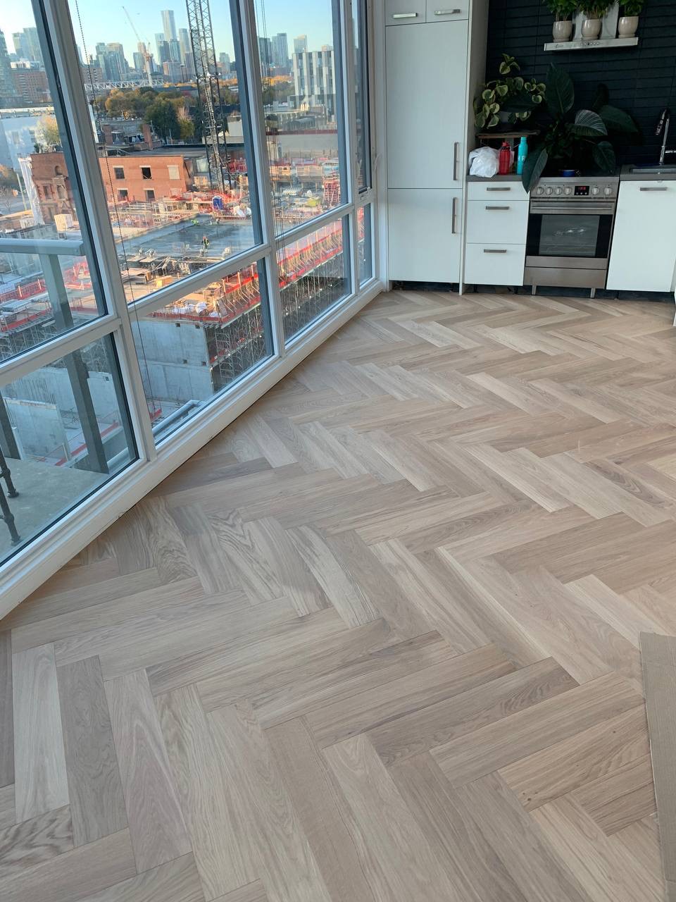 Herringbone Flooring Toronto project photo